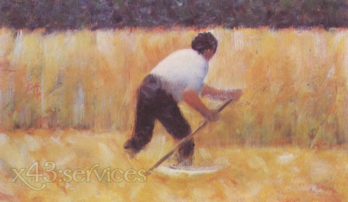 Georges Seurat - Beim Maehen - At mowing